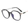 Sonnenbrillen Frames Mode Brille für Frauen Polygonform Antiblau -Licht Frauen hochwertige Brille