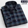 Casual shirts van heren 100 katoen met lange mouwen voor mannen voor mannen Sociale formele slanke fit plaid button up jurk