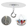 Hooks Adhesive Ceiling Hook Waterproof With Safety Clasp Home Storage For Wind Chimes Plants Lights Decorations