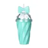 Water Bottles Bottle PS Straw Long Lasting Anti-slid Base Unique Exquisite Bowknot Decor Cup