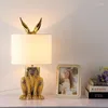 Table Lamps Creative LED Wall Rabbits Home Decor Desk Lights Bedroom Bedside El Lighting Nordic Light Room Decorator