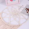 Wandteppiche Dream Catcher Wand Hanging Wandteppich Geschenk gewebtes Dekor Blätter Holzperlen Quasten für Büroschlafzimmer Wohnzimmer