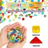 500g Mixed Color Irregular Crystal Mosaic Tiles Mix Color Series Crystal Craft for Craft Bathroom Kitchen Home Decoration DIY Ar 231222