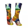 Chaussettes masculines hip hop collection vintage compression folle unisexe wonder oeuf priority ai ohto anime harajuku imprimé équipage chaussette