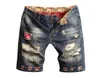 Hommes déchiré jean court marque vêtements été coton mode respirant Denim Shorts pour homme grande taille 7350821