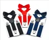 حمالات الأطفال Bow Tie مجموعة الأولاد الفتيات الأقواس مرنة ysuspenders مع القوس ربطة عنق حزام أزياء الأطفال طفل الرجعية مقطع yback5263834