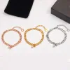 2021 FASHION FASHION TRADE TRADE LETTER LOVE LEARL BERAD LADIES MODELS MUNTICARSIONS MUNTICASIRES 316L Stainnable Steel 18K Gold Silver Rose Bracelets