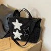 Bolsas de noite Mulheres Bolsa casual hobo Multi-Pockets Star Crossbody Pouch Lightweight Strap Ajuste Grande Capacidade Comprador Slouchy