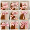 Hair Accessories Cloth Bow Ribbon Hairpin Cute Pink Princess Children's Headdresses Ornaments Clip Kids Gift