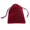 20pcslot Jewelly Bag Сумма бархатного мешочка для шнурки с ювелирными украшениями целые ювелирные мешочки3105901