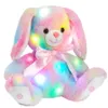 27cm Musical LED Light Plush Toys Cute Kawaii Oreillères Animaux en peluche lumineux Poupée Toy Soft For Girls Children Decor Home 231222