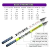 Boat Fishing Rods JOSBY Spinning Rod Rock Fishing Carbon Fiber Mini Telescopic Portable 1.5/1.8/2.1/2.4/2.7/3.0ML231223