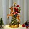 Harz Weihnachtspuppen Figuren für Innenraum Santa Claus Statuen Navidad Geschenksammlung Miniaturstatuetten Wohnkulturobjekte 231222