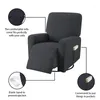 Chair Covers Elastic Single Recliner Sofa Cover Relax Lazy Boy Armchair Slipcover Stretch Reclining With Pocket Dustproof