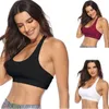 Chemises actives dames sports soutien-gorge yoga lingerie sexy ensemble avec jarretière mincer