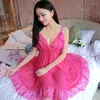 Women's Sleepwear SeeThrough Summer Women Perspective Nightshirts Female Nightdress Baby Doll Lady Nightwear Sexy Party Nightgowns