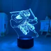 Ataque de anime de luces nocturnas en titán lámpara de luz LED para decoración de dormitorio mesa de regalo para niños 3D AOT337H