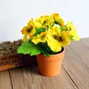 Dekorative Blumen 1PC künstliche Seidenblume Simulierte Plastik Bonsai für Home Office Desktop Dekor gefälschte POGRAME Requisiten