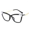 Zonnebrillen Frames European American Style Frame Glassess Women Cat Eye Form TR90 Materiaal Damesbril Anti Blue Light