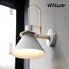 Wall Lamp Willlust trumpet Modern Iron Horn Sconce Metal Shade Lighting Fiting Bedside El Restaurant Cafe Bar Light