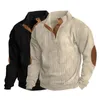 Sweat-shirt masculin masculin Sweat-shirt Button-up Colliers de support élégant pour l'automne Hiver Casual Pullover