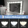 LED 12V MAQUEUP MIRMOR DE MIRBE BAMBE IOLlywood Vanity Lights Stepless Dimmable Lampe murale 6 10 Kit 14Bulbs pour casse-table LED010261H