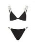 Dames Swimwear Lage Taille Micro Black Bikini Set 2023 Zomer Vrouw Mode Swimsuit en Cover Up Beach Wear Vacation Biquini Sexy