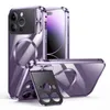 Per iPhone 15 Pro Max Case Caricatore wireless magnetico 13 14 Plus Alluminio Affermazione Portatore Porta Luxuria Copertura Clear Luxury