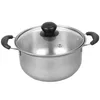 Dubbla pannor rostfritt stål mjölkpanna hushåll matlagning lager bärbar spis soppa praktisk non stick stekpanna
