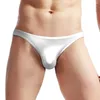 Underpants Sexy Mens Ice Silk High Stretch Stretch Thong Mutandine Lingerie Crotch Bulge Case