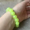 Strand 12mm NATURE Light Green Jade Agate BRACELET HAND CATENARY Stone