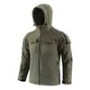 Giacca in pile polare con cappuccio da cappotto da caccia di abiti da combattimento tattico da combattimento tattico di abbigliamento camofago camuffato no05-238