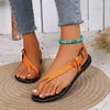 Sandals Scarpe per donne 2023 perizoma femminile a punta di punta casual cinturino tallone piatto a fondo morbido signore zapatos