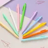 95Pcs Press Plastic Pen Ballpoint Candy Color Ball Student Exam Wholesale