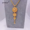 Jewelry sets 24K Ethiopian Gold Arabia Necklace Pendant Earring for women indian dubai African wedding Party bridal gifts set 21062711