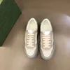 Berömda casual skor män kvinnor skärmare löpande sneakers italieny lyx låga toppar vit svart rutnät tryck kalvskinn plattformar designer andningsskor box eu 35-46