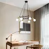 Pendant Lamps Triangle Line Long Lights Living Room Dining Home American Modern Bar Hanging Fixtures