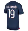 23 24 Mbappe Soccer Jerseys G.Ramos O.Dembele Hakimi Fabian Draxler 2023 2024 Sports Football Shirt M.Asensio Verratti Lee Kang in Men Women Kids Maillots