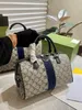 Luxo boston bolsa feminina grande capacidade tote listra vermelha design zíper abertura designer saco de viagem