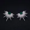 GODKI Brand New Fashion Popular Luxury Crystal Zircon Stud Earrings Spark Shape Flower Earrings Fashion Jewelry for women CX20285n