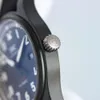 مكلفة MenWatch IWC Watch Mens Top Gun Watches عالي الجودة ميكانيكية Uhren Super Luminous Watchmen New Fluorine Strap Montre Pilot Luxe Htwx