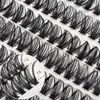 Falska ögonfransar kluster fransar 280 st 30d 40d diy ögonfransförlängning d curl lång individuell faux mink lash klusterförlängningar