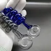 Pyrex kleurrijke roken handpijp glazen olie brander pijpen borosilicaat veer bubblers tabak handpipes balbalans fittingen bongs