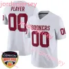 Ny NCAA Oklahoma Football Jersey Kyler Murray 7 Spencer Rattler Baker Mayfield Brian Bosworth Perine Red White Mens College Jerseys Stitche