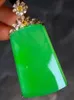 Sgarit högkvalitativ fest Gift vitguld naturlig jade diamanthänge för män och kvinnor