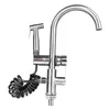 Bathroom Sink Faucets Kitchen Faucet And Side Sprayer Stainless Steel Single Handle With