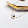 Muzhi Real 18K Gold Collier Natural Natural Freshwater Pearl Pendant Pure AU750 O-Chain Bijoux pour femmes Gift de mariage PN020 231222