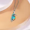 Hanger kettingen high -end email vogel ketting vintage turquoise edelsteen gehele kwaliteit sieraden cadeau accessoires2436