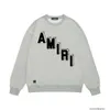 Amri Sweatshirts Designer Hoodie Streetwear Amires Nisch Trendy BR Autumnwinter Minimalist Threedimensional Letter Number Printed Mens Womens Jacket 594