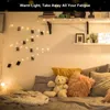 1SET, 20 LEGGE LED LED LIGHT, Luce fata alimentata a batteria USB, stringa di luce a clip, immagini appese, decorazione della parete della camera da letto, decorazione natalizia della festa di compleanno del matrimonio.